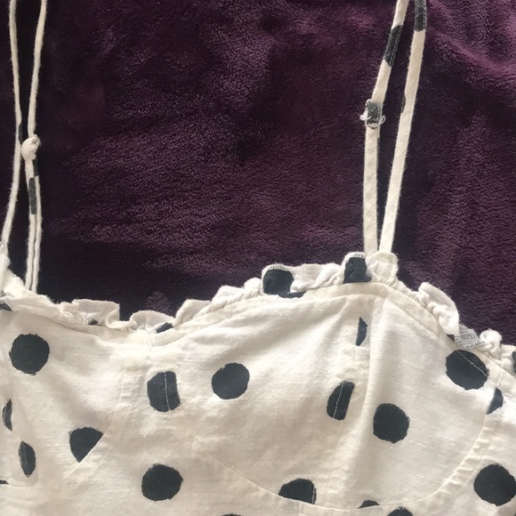 UO frilly polkadot strappy peplum camisole tank - Picture 5 of 6